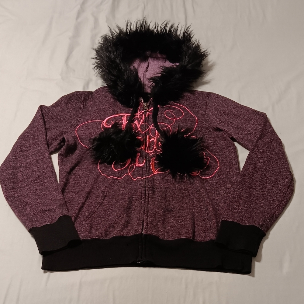 Custom Y2K Fox fur hoodie